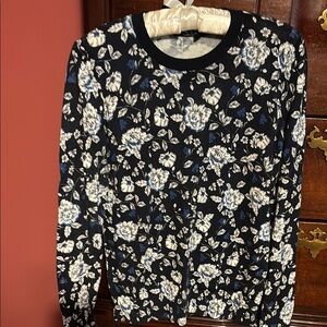 Lauren Ralph Lauren Navy Floral Sweater